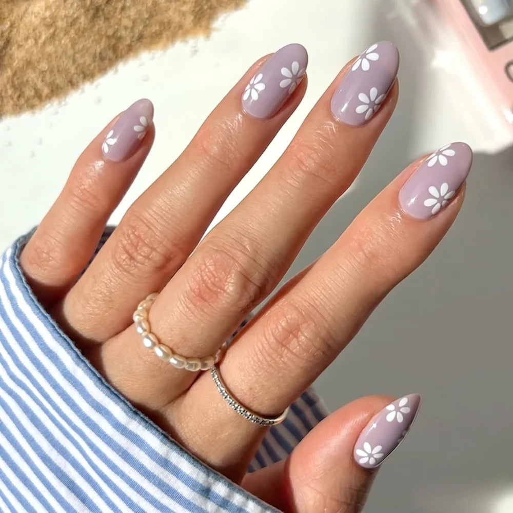 Lavender Petals Gel Nail Strips Kit