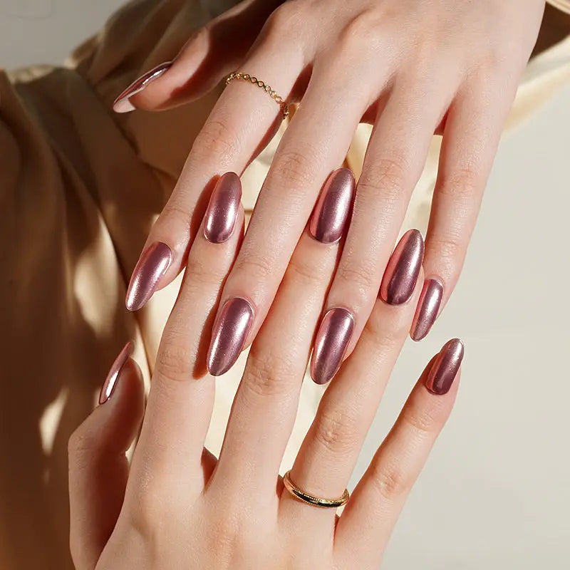 Magnetic Mauve Gel Nail Strips Kit