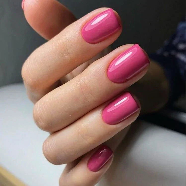 Neon Pink Gel Nail Strips