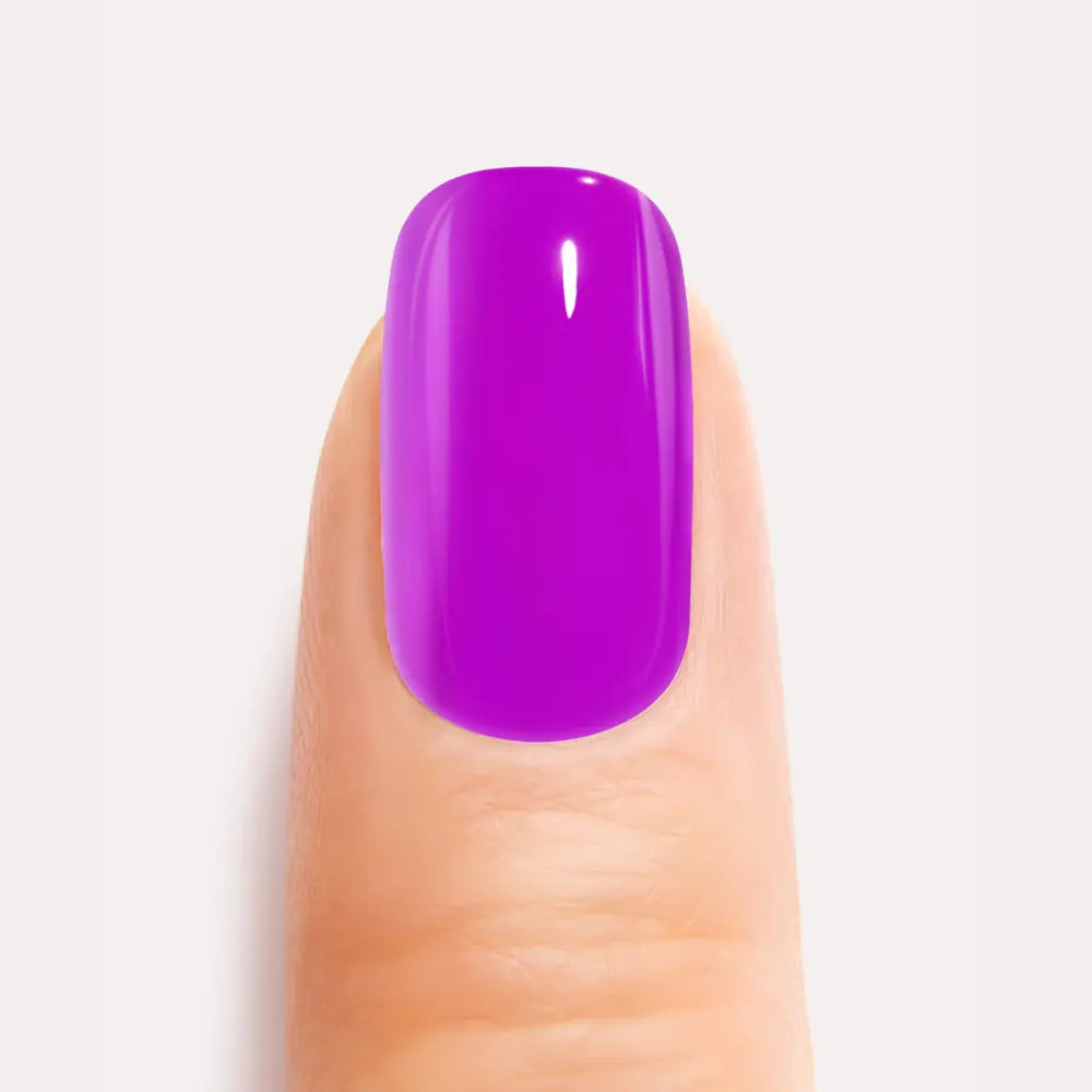 Neon Purple Gel Nail Strips Kit