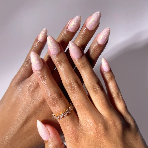 Pink Cat-Eye Gel Nail Strips Kit