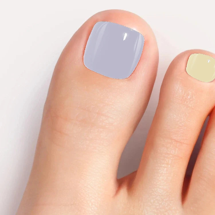 Rainbow Pastel Gel Pedicure Strips Kit
