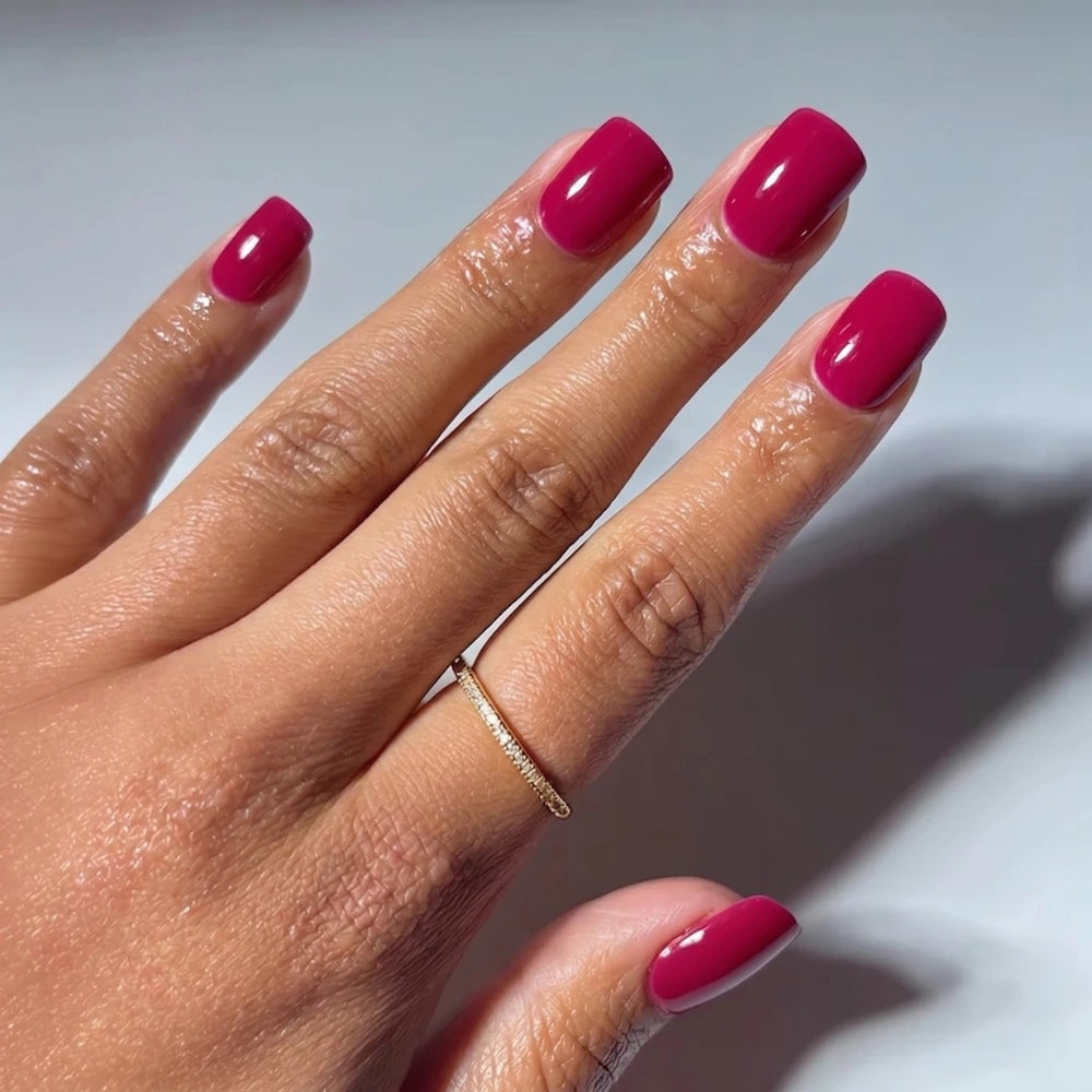 Raspberry Gel Nail Strips Kit