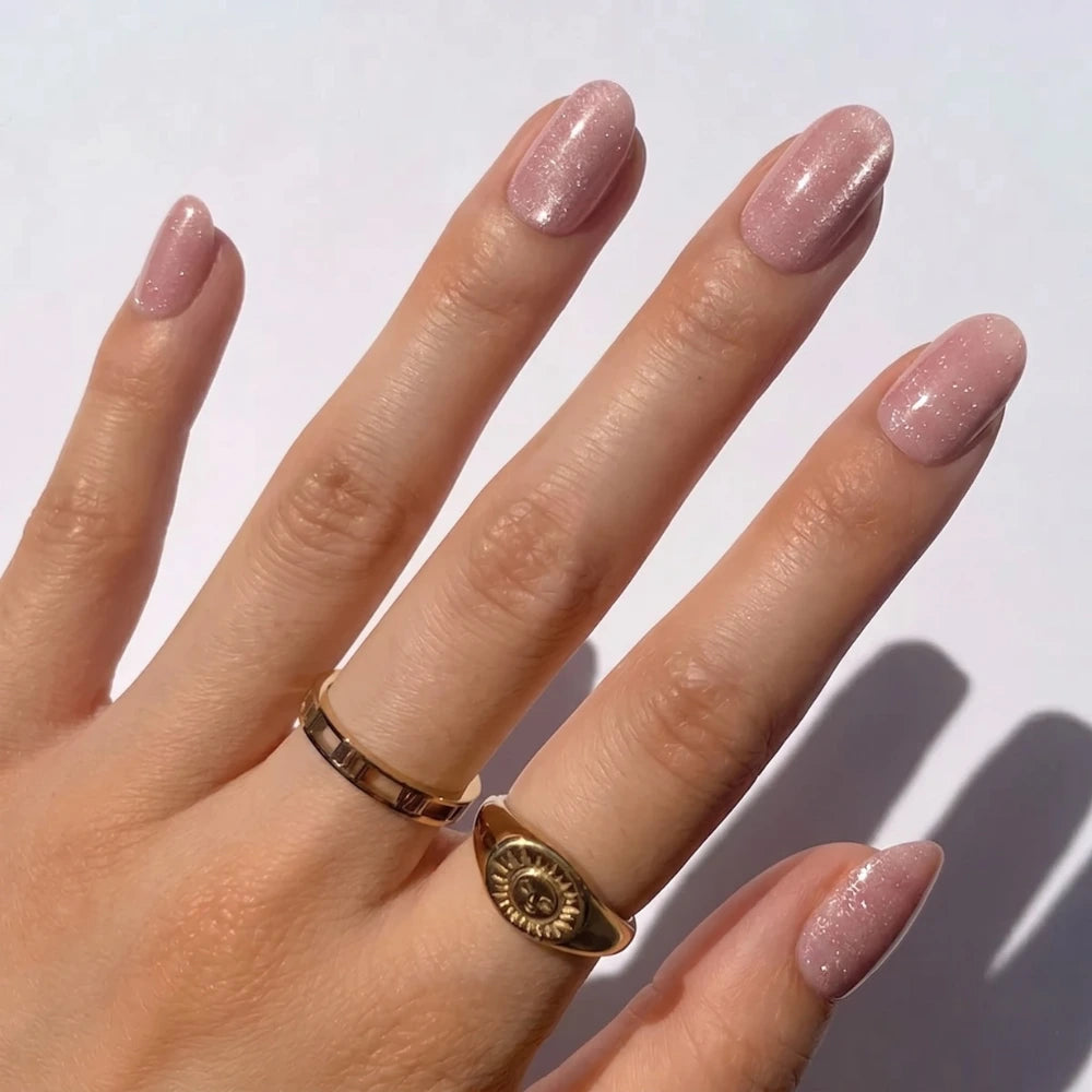 Aura Pink Gel Nail Strips Kit