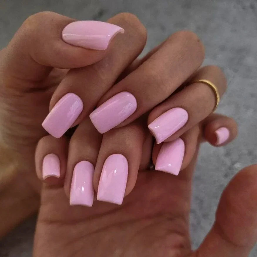 Candy Pink Gel Nail Strips 