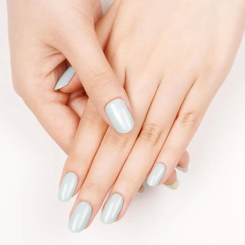 Ice Blue Gel Nail Strips Kit