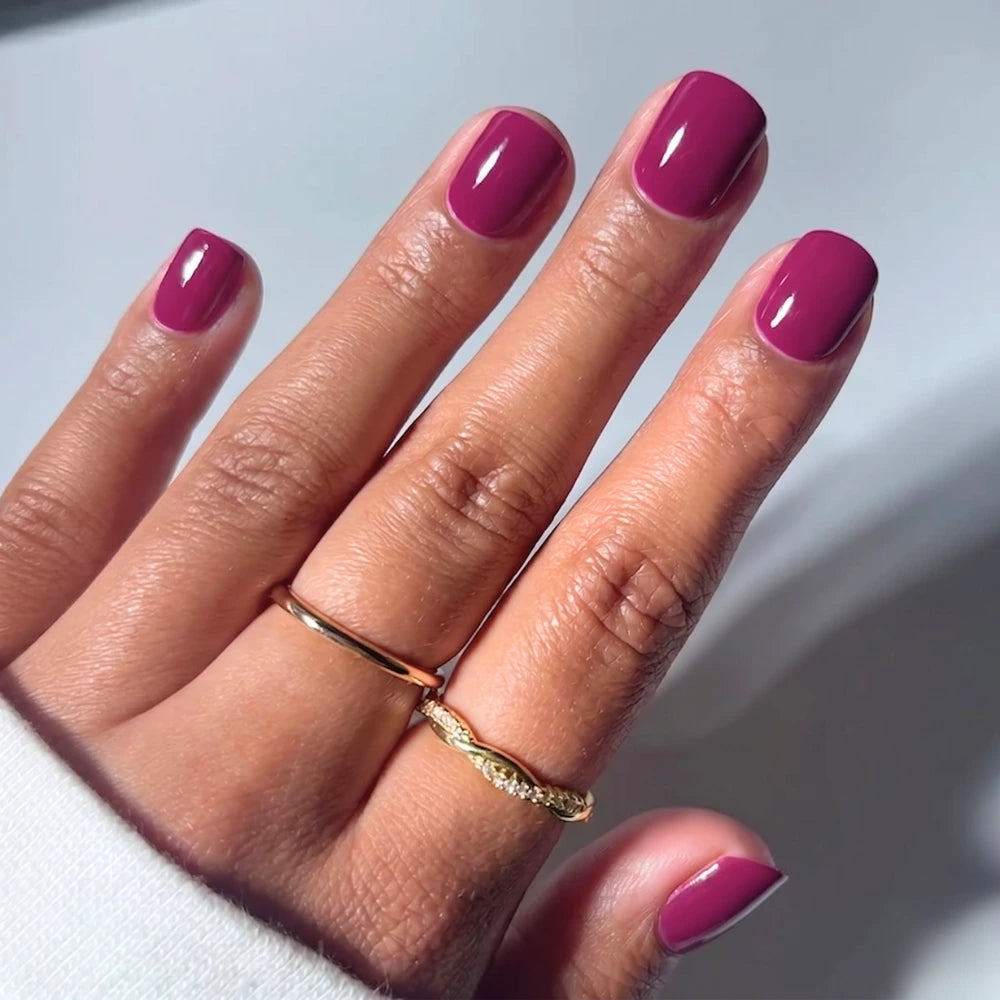 Magenta Gel Nail Strips Kit