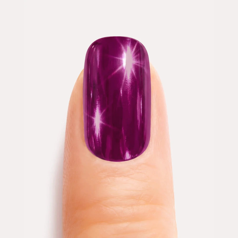 Metalic Purple Gel Nail Strips Kit