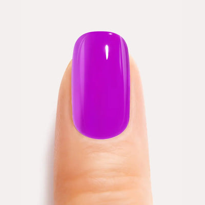Neon Purple Gel Nail Strips Kit
