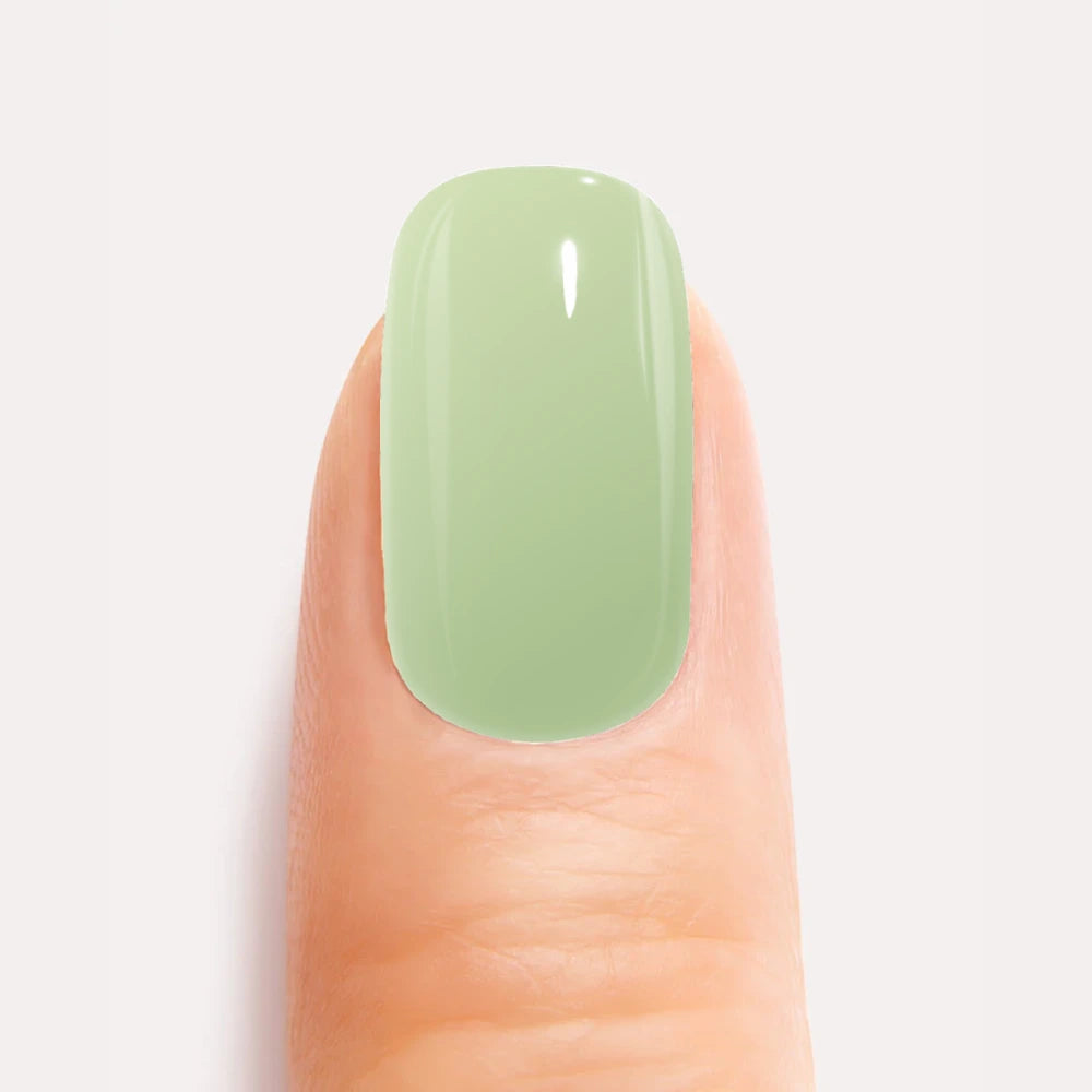 Pastel Green Gel Nail Strips Kit