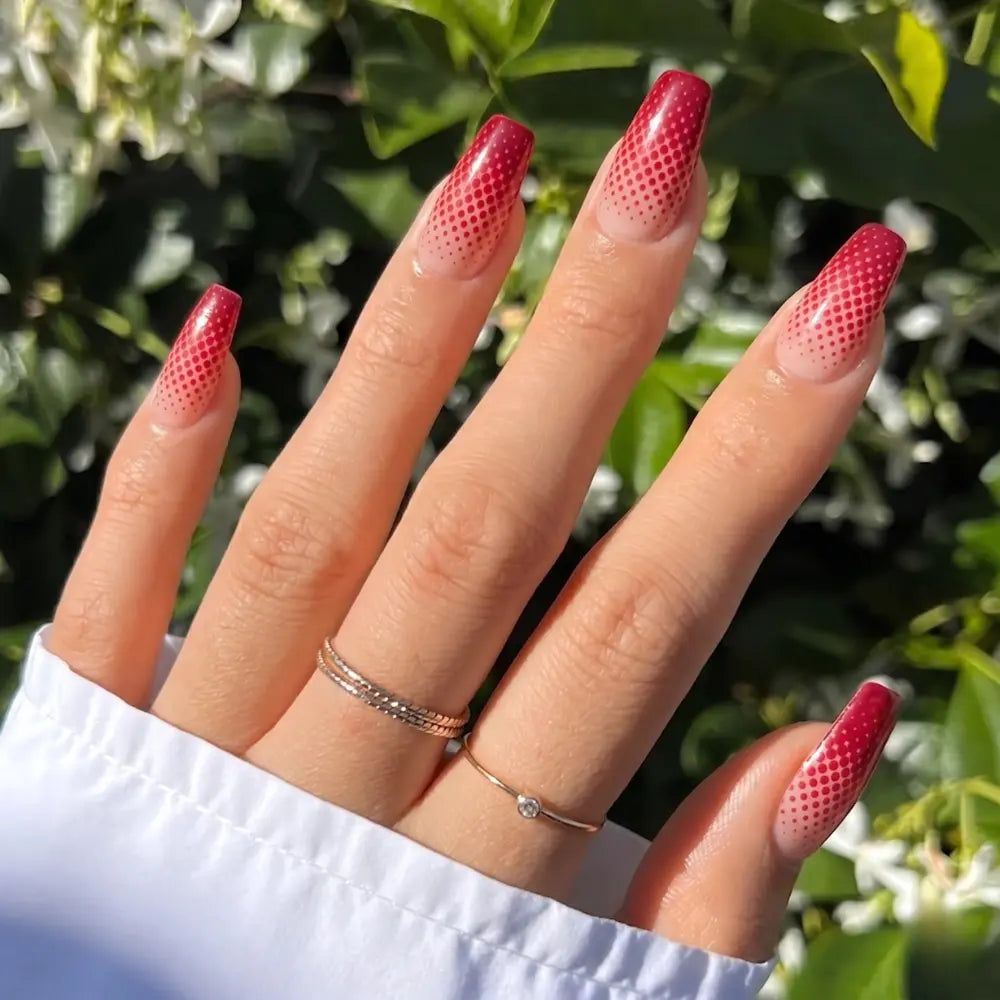 Retro Pop Dot Gel Nail Strips Kit