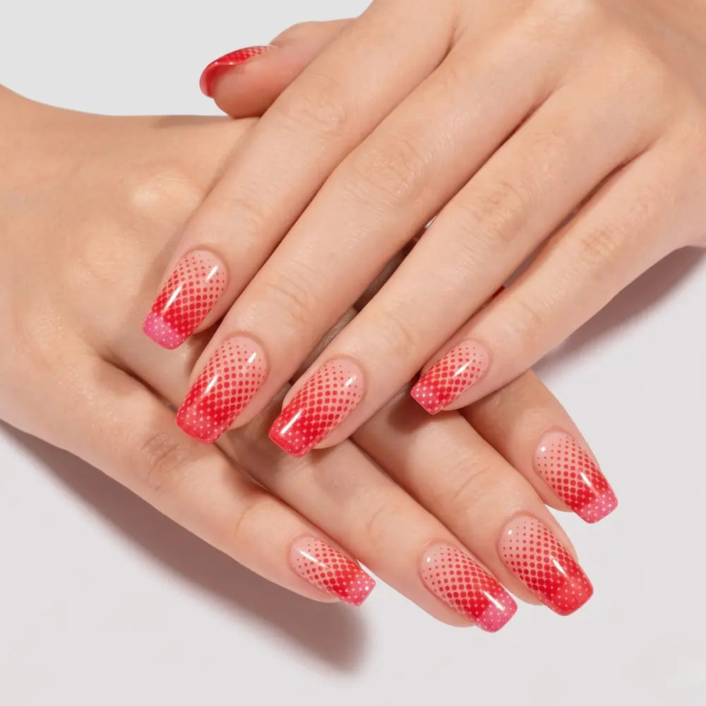 Retro Pop Dot Gel Nail Strips Kit