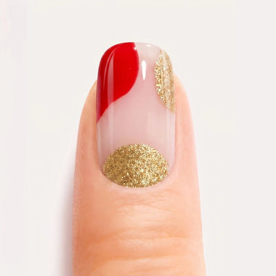 Ruby Swirl Gel Nail Strips Kit
