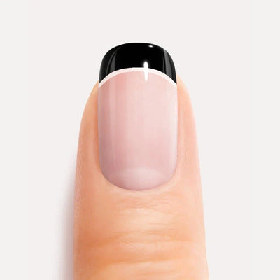 Black and White French Gel Nail Strips Kit