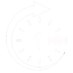 1 minute gentle removal